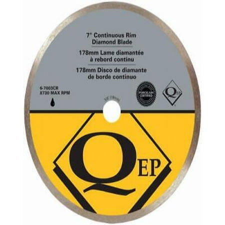 QEP Gold 7 in. D X 5/8 in. Steel Continuous Rim Diamond Saw Blade 1 pc