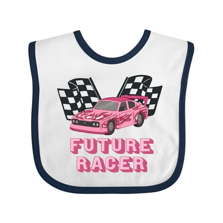 Inktastic Pink Future Racer Gift Baby Boy or Baby Girl Bib