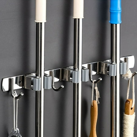 Mop and Broom Holder Heavy Duty Practical Clip Stainless Organizer Wall Mount Hook for Home Laundry Room Garage
Mop and Broom Holder Heavy Duty Practical Clip Stainless Organizer Wall Mount Hook for Home Laundry Room Garage