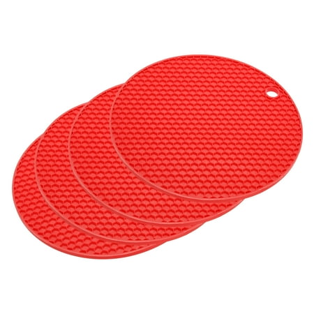 Uxcell 4pcs Silicone Trivets for Hot Pots Hot Pads Pot Holders Heat Resistant Trivets for Hot Dishes-Red
Uxcell 4pcs Silicone Trivets for Hot Pots Hot Pads Pot Holders Heat Resistant Trivets for Hot Dishes-Red