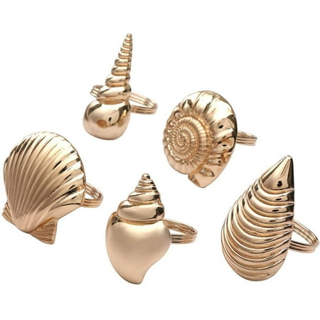 Coastal Theme Sea Shells Metal Napkin Rings for Weddings Receptions Dinner Parties Family Gatherings Table Supplies
Coastal Theme Sea Shells Metal Napkin Rings for Weddings Receptions Dinner Parties Family Gatherings Table Supplies