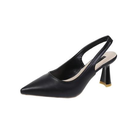 Woobling Womens Pumps Ankle Strap Slingback Pointed Toe Sandals Party Dress Pump Shoes Lightweight High Heels Chunky Heeled Casual Black 6.5
Woobling Womens Pumps Ankle Strap Slingback Pointed Toe Sandals Party Dress Pump Shoes Lightweight High Heels Chunky Heeled Casual Black 6.5