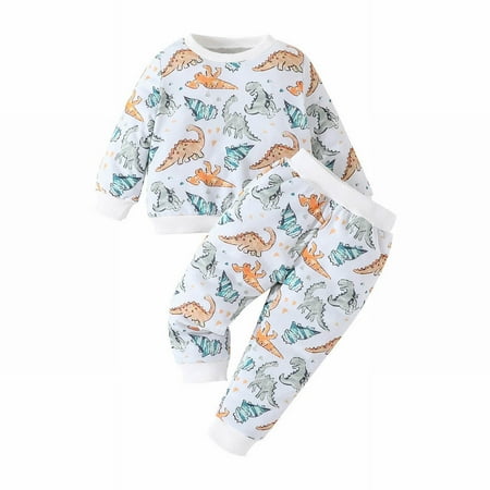 Thhvdrg Toddler Kids Baby Girls Boys Outfits Long Sleeve Round Neck Cartoon Dinosaur Print Tops and Pants 2 Pcs Suit Fall Winter Spring Clothes Sets
Thhvdrg Toddler Kids Baby Girls Boys Outfits Long Sleeve Round Neck Cartoon Dinosaur Print Tops and Pants 2 Pcs Suit Fall Winter Spring Clothes Sets