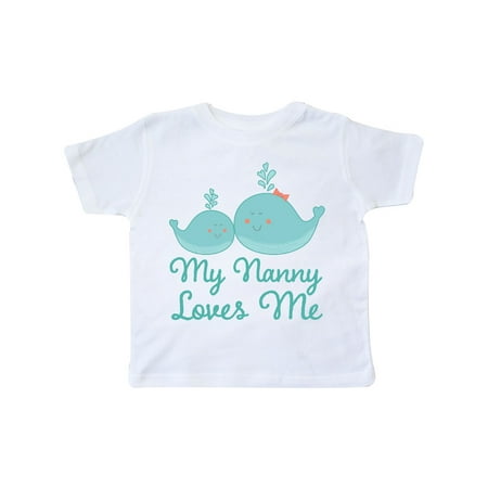 Inktastic Nanny Loves Me Grandchild Whale Gift Toddler Boy or Toddler Girl T-Shirt
Inktastic Nanny Loves Me Grandchild Whale Gift Toddler Boy or Toddler Girl T-Shirt