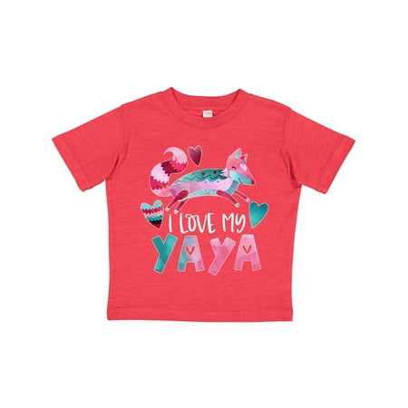 Inktastic I Love My Yaya Pink and Blue Fox with Hearts Gift Toddler Boy or Toddler Girl T-Shirt
Inktastic I Love My Yaya Pink and Blue Fox with Hearts Gift Toddler Boy or Toddler Girl T-Shirt