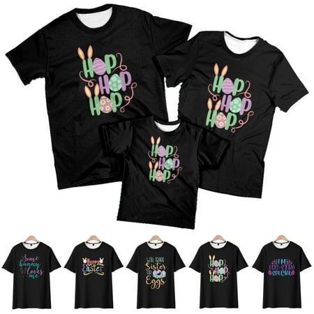 Easter Girls Graphic T-Shirt Novelty Clothing Plus Size Men