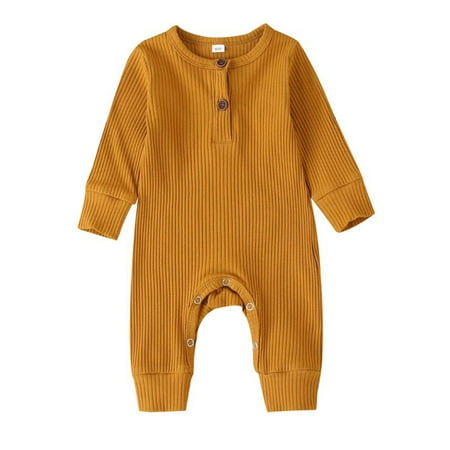 FOCUSNORM Newborn Unisex Baby Boys Girls Romper Solid Color Long Sleeve Jumpsuit Clothes
FOCUSNORM Newborn Unisex Baby Boys Girls Romper Solid Color Long Sleeve Jumpsuit Clothes