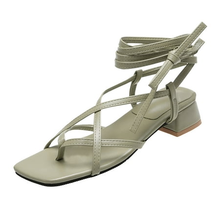 Luiyenes Ladies Fashion Summer Solid Color Leather Flip On Strap Thick High Heels Sandals
Luiyenes Ladies Fashion Summer Solid Color Leather Flip On Strap Thick High Heels Sandals