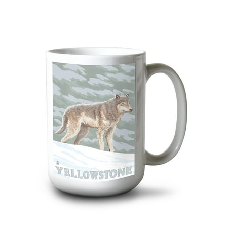 15 fl oz Ceramic Mug Yellowstone National Park Wolf Scene Dishwasher & Microwave Safe
15 fl oz Ceramic Mug Yellowstone National Park Wolf Scene Dishwasher & Microwave Safe