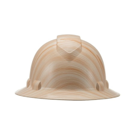 2 Pack Light Wood Pyramex Full Brim Hard Hat 6 Point Suspension by Acerpal