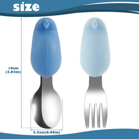 Baby Stainless Spoon and Fork Set BPA-free Animal-shaped Flatware Set Learn to Eat on Your Own Utensil Set Anti-choke Silverware Set for Baby Self-feeding Training
Baby Stainless Spoon and Fork Set BPA-free Animal-shaped Flatware Set Learn to Eat on Your Own Utensil Set Anti-choke Silverware Set for Baby Self-feeding Training