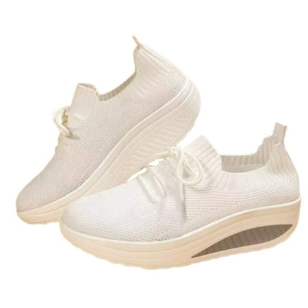 Kukoosong Womens Comfort Shoes Casual Daily Lace Up Sneakers Flying Woven Mesh Flat Shoes Women White 35
Kukoosong Womens Comfort Shoes Casual Daily Lace Up Sneakers Flying Woven Mesh Flat Shoes Women White 35