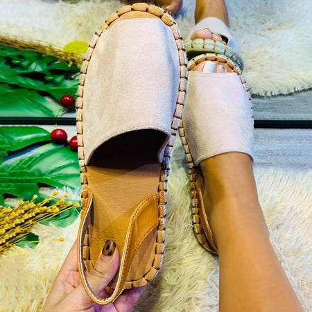 Zanvin Womens Sandals Clearance Summer Flat Espadrille Breathable Fisherman Shoes Women s Fish Mouth Women s Sandals Pink 42
Zanvin Womens Sandals Clearance Summer Flat Espadrille Breathable Fisherman Shoes Women s Fish Mouth Women s Sandals Pink 42