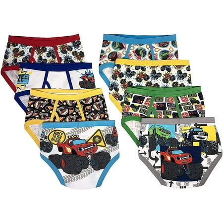 Blaze Boys Underwear - 8-Pack Cotton Toddler/Little Kid/Big Kid Size Briefs Kids