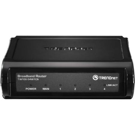 Trendnet Tw100-s4w1ca Rtr Dsl/cable Router Firewall Nat 
