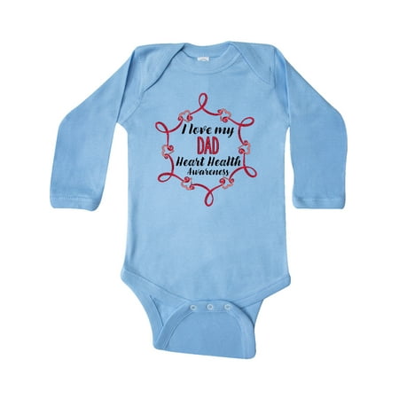 Inktastic I Love My Dad Heart Health Awareness Gift Baby Boy or Baby Girl Long Sleeve Bodysuit
Inktastic I Love My Dad Heart Health Awareness Gift Baby Boy or Baby Girl Long Sleeve Bodysuit