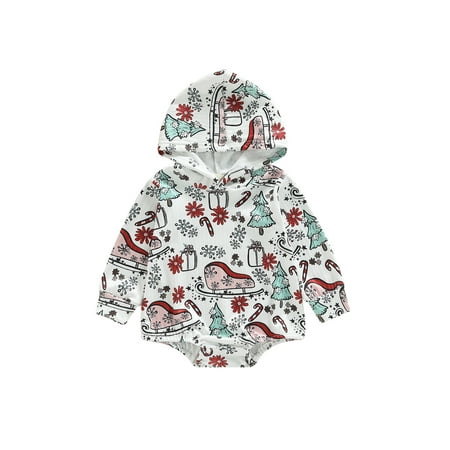 Canrulo Christmas Newborn Baby Girl Boy Hooded Sweatshirt Romper Ribbed Santa Elk Bodysuit Fall Winter Playsuit B 6-12 Months
Canrulo Christmas Newborn Baby Girl Boy Hooded Sweatshirt Romper Ribbed Santa Elk Bodysuit Fall Winter Playsuit B 6-12 Months