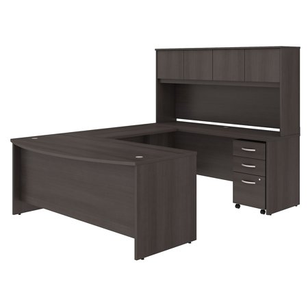 Bush Business Furniture Studio C 72 in. U-Shaped Computer Desk with Hutch and Mobile File Cabinet