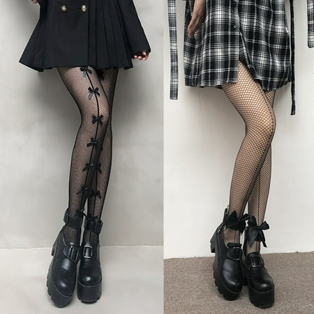 Women Stockings Mesh Bow Black Stretchy Japanese Style Pantyhose for Christmas
Women Stockings Mesh Bow Black Stretchy Japanese Style Pantyhose for Christmas