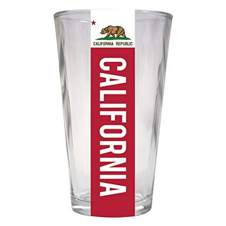 California Republic State Flag Bear Souvenir 16 oz Pint Glass