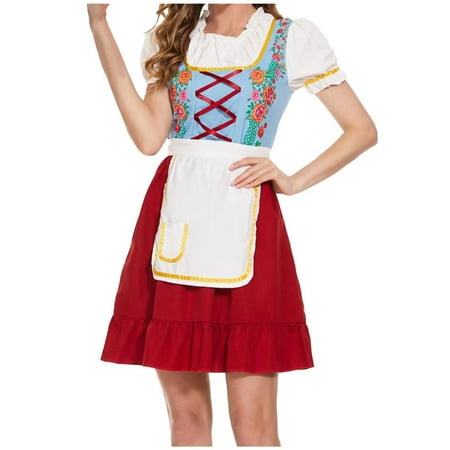 Kinple Woman Fashion Ethnic Style Dress Maid Dress Halloween Performance Clothing Skirt
Kinple Woman Fashion Ethnic Style Dress Maid Dress Halloween Performance Clothing Skirt