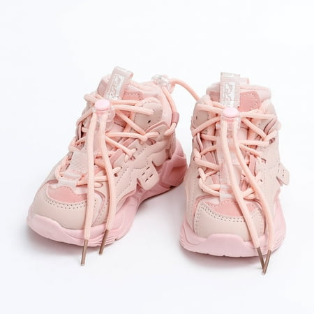 Boys And Girls Breathable Inner Fleece Casual Sport Shoes Kids Sneaker