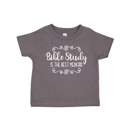 Inktastic Bible Study Best Medicine WHT Gift Toddler Toddler Girl T-Shirt