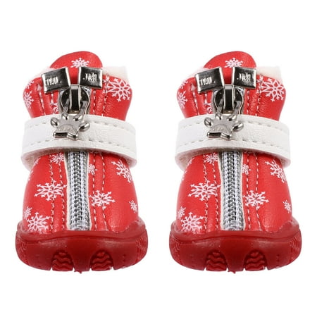 NUOLUX 4pcs Christmas Dog Snowflake Shoes Winter Lovely Paw Protection Anti-Skid Shoes
NUOLUX 4pcs Christmas Dog Snowflake Shoes Winter Lovely Paw Protection Anti-Skid Shoes