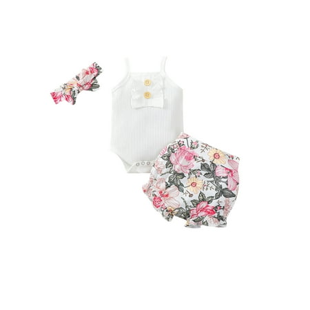 Xingqing Baby Girls Sleeveless Boat Neck Romper Printed Pattern Shorts 2PCS
Xingqing Baby Girls Sleeveless Boat Neck Romper Printed Pattern Shorts 2PCS