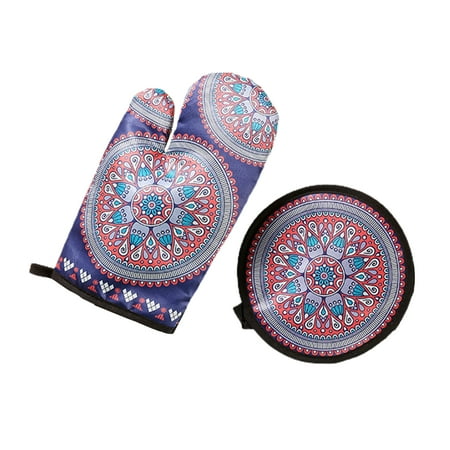 Farfi 2Pcs Printed Heat Insulated Glove Mitten with Pot Pad Mat Kitchen Baking Tools (Type 4)
Farfi 2Pcs Printed Heat Insulated Glove Mitten with Pot Pad Mat Kitchen Baking Tools (Type 4)
