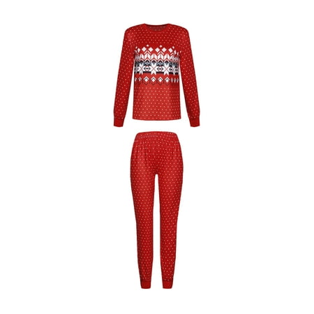 Seyurigaoka Family Matching Pajamas Set Red Print Christmas Parent-Child Sleepwear Top Trousers
Seyurigaoka Family Matching Pajamas Set Red Print Christmas Parent-Child Sleepwear Top Trousers