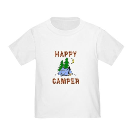 

CafePress - Happy Camper Toddler T Shirt - Cute Toddler T-Shirt 100% Cotton