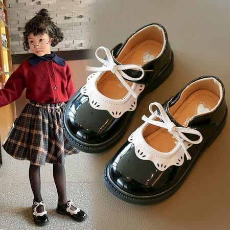 GYRATEDREAM Girl s Mary Jane School Uniform Shoes Comfortable Girls Dress Shoes 1-9 Years