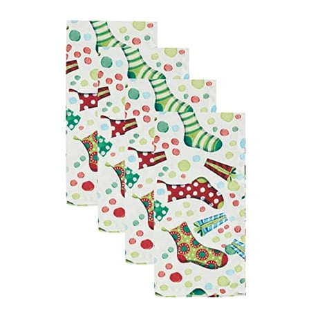 Fennco Styles Christmas Stockings Holiday Cloth Napkins 20 W X 20 L Set of 4 - Multicolor Stocking Print Dinner Napkins for Christmas Seasonal Décor Banquet Family Gathering and Special Events
Fennco Styles Christmas Stockings Holiday Cloth Napkins 20 W X 20 L Set of 4 - Multicolor Stocking Print Dinner Napkins for Christmas Seasonal Décor Banquet Family Gathering and Special Events