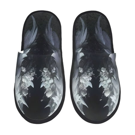 Yiaed Elegant Feathered Floral Wings Print Unisex House Slippers Slip on Warm Shoes Indoor Outdoor with Anti-slip sole-Large
Yiaed Elegant Feathered Floral Wings Print Unisex House Slippers Slip on Warm Shoes Indoor Outdoor with Anti-slip sole-Large