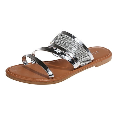 Inkach Womens Summer Rhinestone Slip-On Beach Open Toe Breathable Sandals Shoes
Inkach Womens Summer Rhinestone Slip-On Beach Open Toe Breathable Sandals Shoes