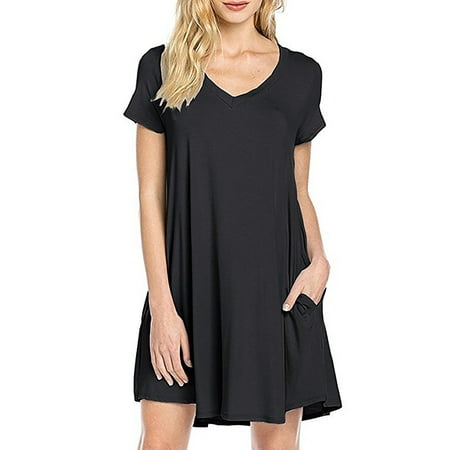 UKAP Summer Nightgowns for Womens Short Sleeve Nightdress V Neck Nightshirt Comfy Pajamas T Shirt Sleep Dress with Pocket
UKAP Summer Nightgowns for Womens Short Sleeve Nightdress V Neck Nightshirt Comfy Pajamas T Shirt Sleep Dress with Pocket