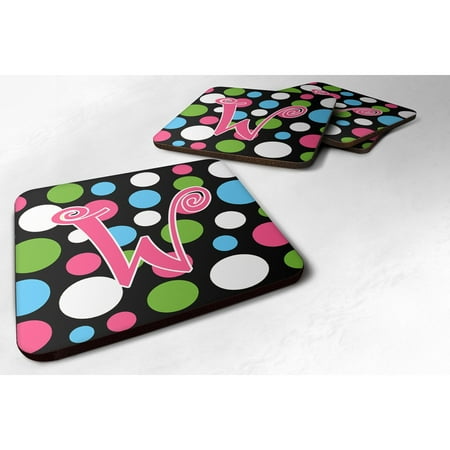 Carolines Treasures CJ1038-WFC Letter W Initial Monogram - Polkadots and Pink Foam Coaster Set of 4 3 1/2 x 3 1/2
Carolines Treasures CJ1038-WFC Letter W Initial Monogram - Polkadots and Pink Foam Coaster Set of 4 3 1/2 x 3 1/2