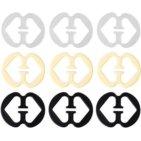 Heldig 9Pcs Bra Strap Clips Bra Clips Holder for Adjustable Conceal Bra Straps
