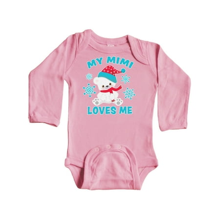 Inktastic Polar Bear My Mimi Loves Me in Santa Hat with Snowflakes Gift Baby Boy or Baby Girl Long Sleeve Bodysuit
Inktastic Polar Bear My Mimi Loves Me in Santa Hat with Snowflakes Gift Baby Boy or Baby Girl Long Sleeve Bodysuit