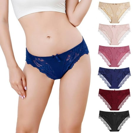 6-Pack Womens Floral Lace Panties Seamless Low Waist Bikini Panty Breathable Soft Stretch Panty
6-Pack Womens Floral Lace Panties Seamless Low Waist Bikini Panty Breathable Soft Stretch Panty