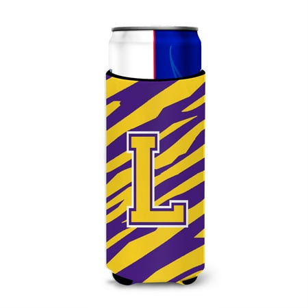 Monogram - Tiger Stripe - Purple Gold Letter L Ultra Beverage Insulators for slim cans CJ1022-LMUK
Monogram - Tiger Stripe - Purple Gold Letter L Ultra Beverage Insulators for slim cans CJ1022-LMUK