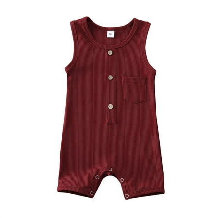 Infant Baby Boy Girl Summer Ribbed Romper Sleeveless Crew Neck Solid Color Button Closure Long Leggings Jumpsuit
Infant Baby Boy Girl Summer Ribbed Romper Sleeveless Crew Neck Solid Color Button Closure Long Leggings Jumpsuit