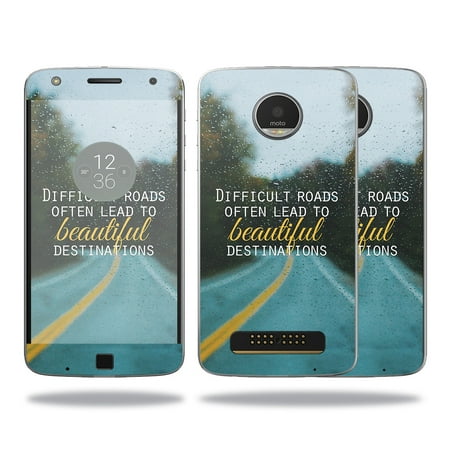 Skin Decal Wrap for Motorola Moto Z Play Case Be Happy