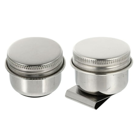 2 Pcs Oil Palette Cup Stainless Steel Color Mixing Pen Washing Pot Brush Washing Pot
2 Pcs Oil Palette Cup Stainless Steel Color Mixing Pen Washing Pot Brush Washing Pot