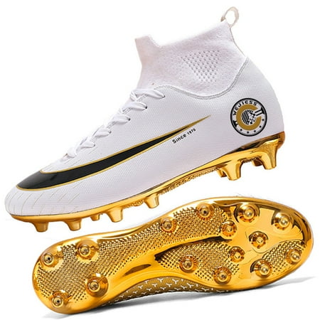 Men s HG Cleats Golden Football Shoes Non-slip Hard Ground Soccer Shoes For Outdoor Lawn Training Super Foot Bowl
Men s HG Cleats Golden Football Shoes Non-slip Hard Ground Soccer Shoes For Outdoor Lawn Training Super Foot Bowl