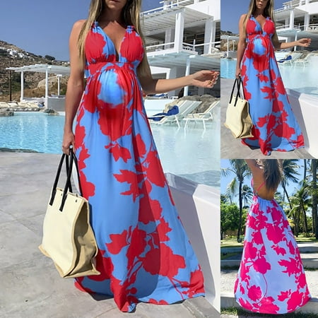 Tejiojio Maternity/Labor/Nursing Clothing Clearance Women s Summer Bohemian Print V-neck Suspender Sleeveless Maternity Dress
Tejiojio Maternity/Labor/Nursing Clothing Clearance Women s Summer Bohemian Print V-neck Suspender Sleeveless Maternity Dress