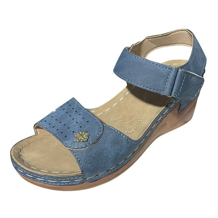 Ediodpoh Women s Summer Fashion Solid Leather Open Toe Sandals Casual Comfortable Light Sandals Womens Sandals Blue 8.5(41)
Ediodpoh Women s Summer Fashion Solid Leather Open Toe Sandals Casual Comfortable Light Sandals Womens Sandals Blue 8.5(41)