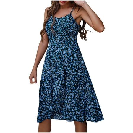 Summer Dresses for Women Beach Floral Tshirt Sundress Sleeveless Pockets Casual Loose Tank Dress
Summer Dresses for Women Beach Floral Tshirt Sundress Sleeveless Pockets Casual Loose Tank Dress