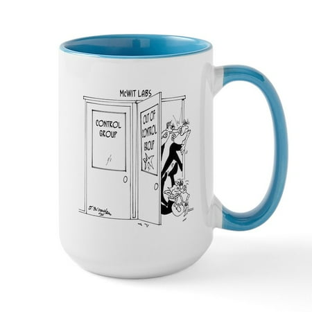 CafePress - 6727_Science_Cartoon Ceramic Mug - 15 oz Ceramic Large Mug